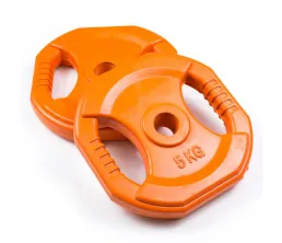 Placă de greutate hexagonală cu mreană cu 2 găuri de prindere