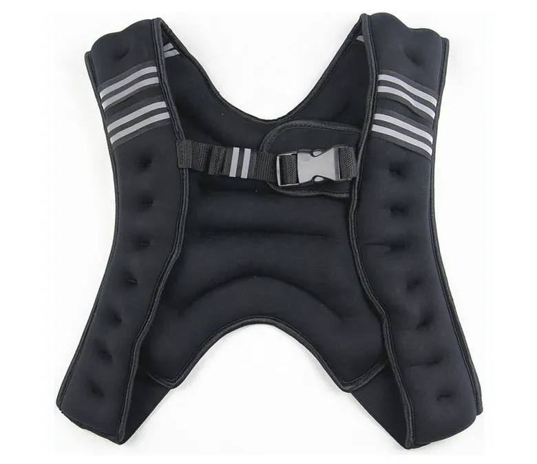 Vestă ponderată pentru exerciții cu dungi reflectorizante