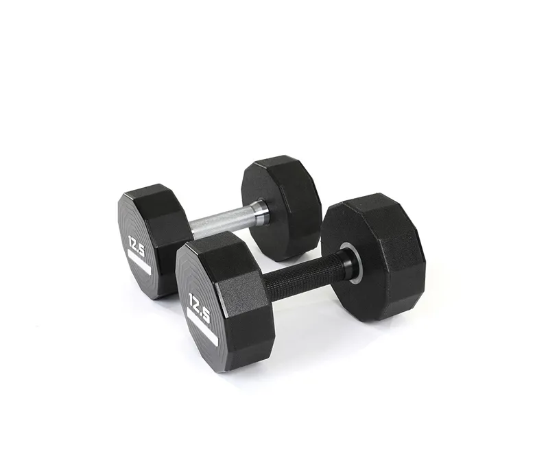 Haltere, mânere placate cu crom dur, gantere din uretan pe 12 fețe