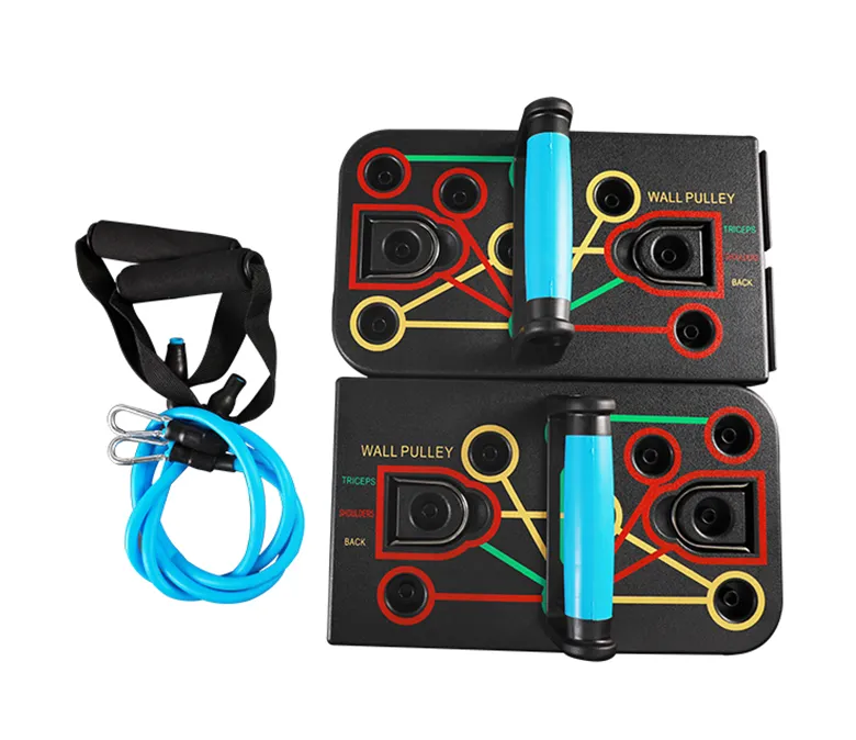 Placă push-up de înaltă calitate cu bandă de rezistență