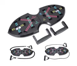 Bară Push Up 15 &icirc;n 1 &icirc;mbunătățită cu benzi de rezistență