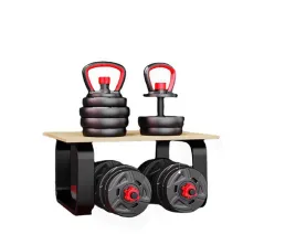 Set de haltere multifuncționale ecologice Ironsand+ciment cu bare Kettlebell