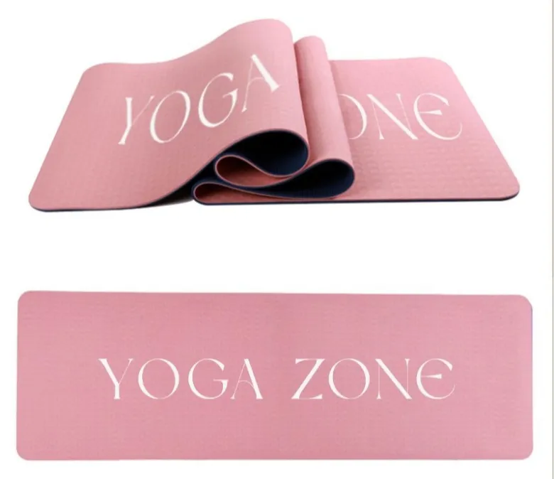 Covoraș de yoga TPE cu strat dublu de 6 mm