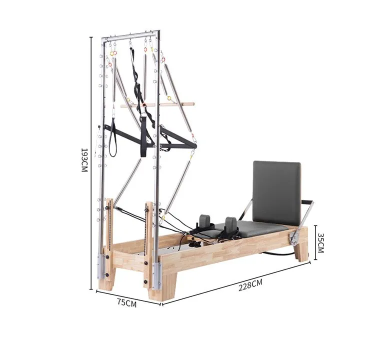 Studio Pilates Maple Reformer cu jumătate de trapez