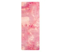 Covoraș de yoga imprimat &icirc;n piele de căprioară TPE de &icirc;naltă calitate