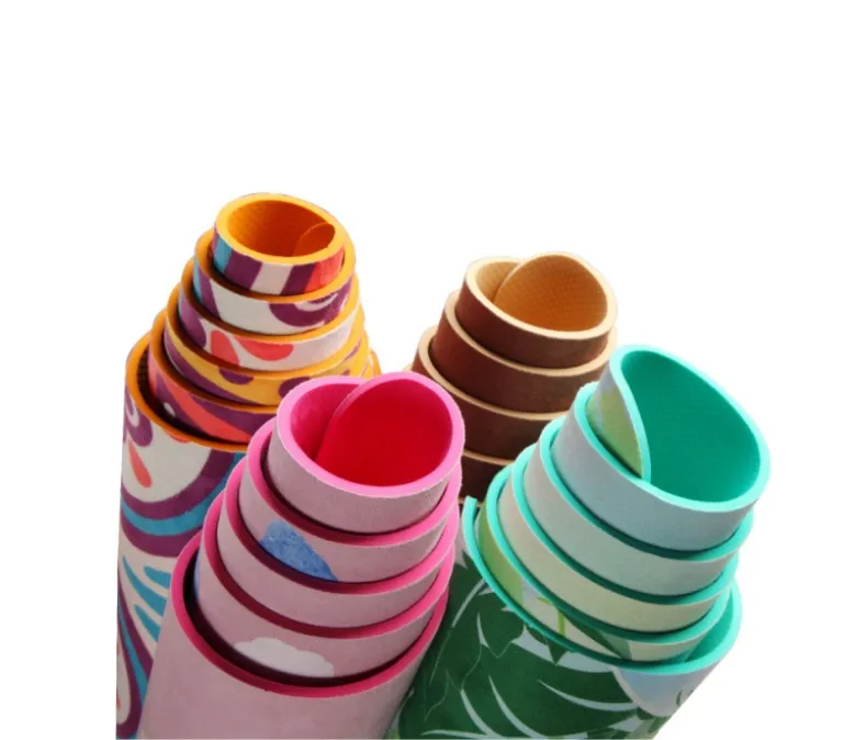 Covoraș de yoga imprimat în piele de căprioară TPE de înaltă calitate