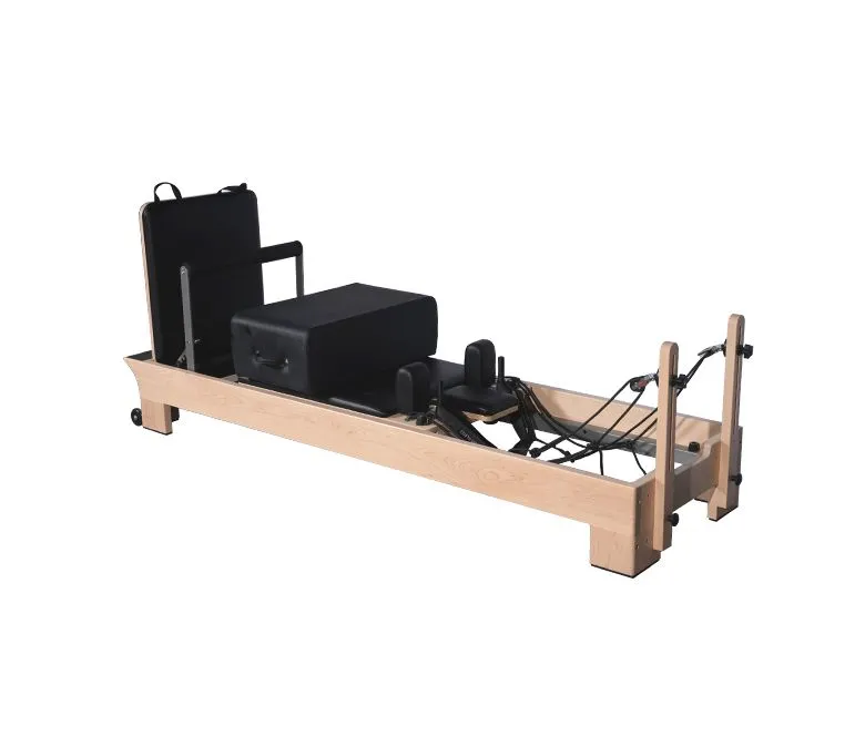 Body Training Core Bed Maple Wood Pilates Reformer Mașină cu suport interior pentru picioare