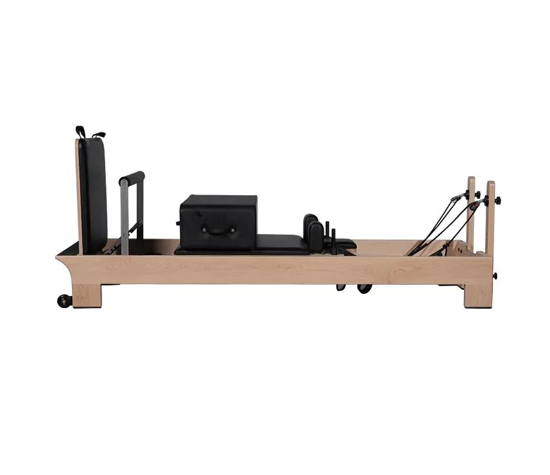 Body Training Core Bed Maple Wood Pilates Reformer Mașină cu suport interior pentru picioare