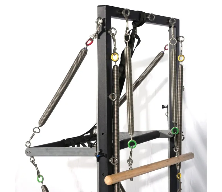 Reformator de Pilates Deluxe din lemn de stejar cu jumătate de trapez