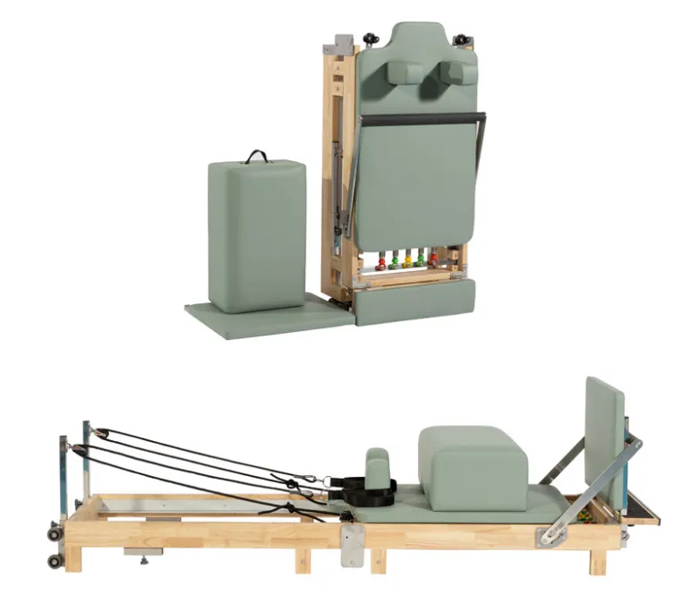 Reformator Pilates pliabil din lemn la domiciliu