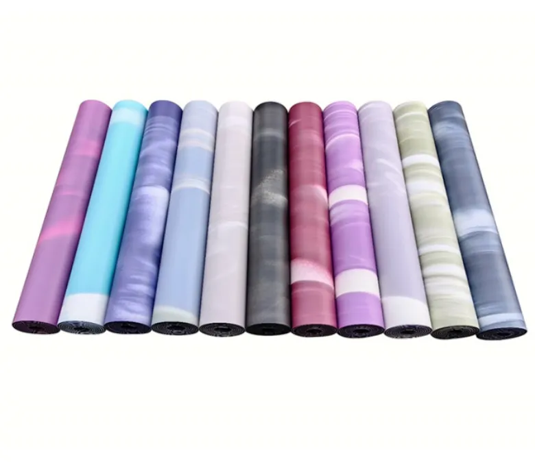 Covoraș de yoga oval din cauciuc PU personalizabil