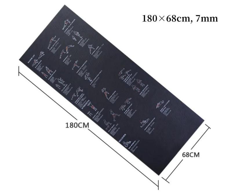 Covoraș antiderapant pentru antrenament sportiv profesional pentru bărbați și femei din PVC