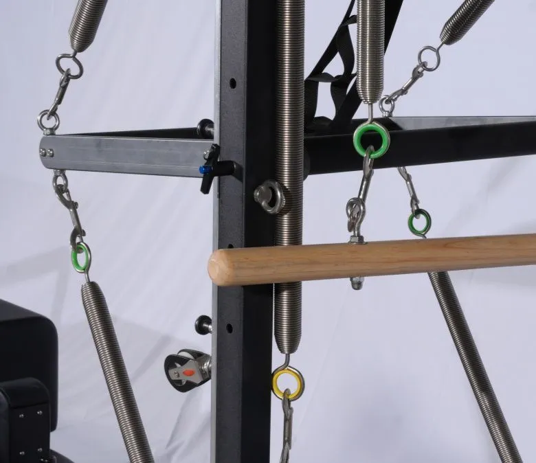 Reformator de Pilates Deluxe din lemn de stejar cu jumătate de trapez