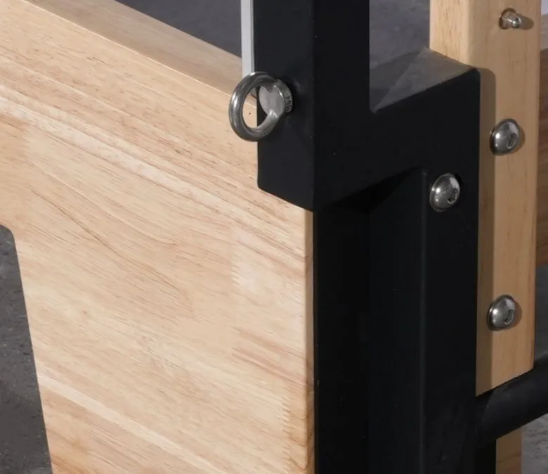 Reformator de Pilates Deluxe din lemn de stejar cu jumătate de trapez