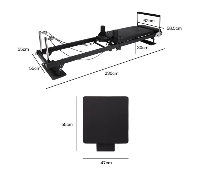 Mașină portabilă Reformer pliabilă pentru Pilates pentru uz casnic