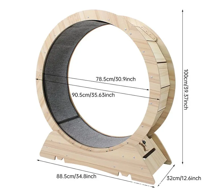 Banda de alergare cu roți de exercițiu pentru pisici