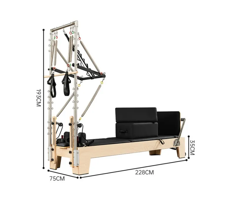 Studio Pilates Maple Reformer cu jumătate de trapez