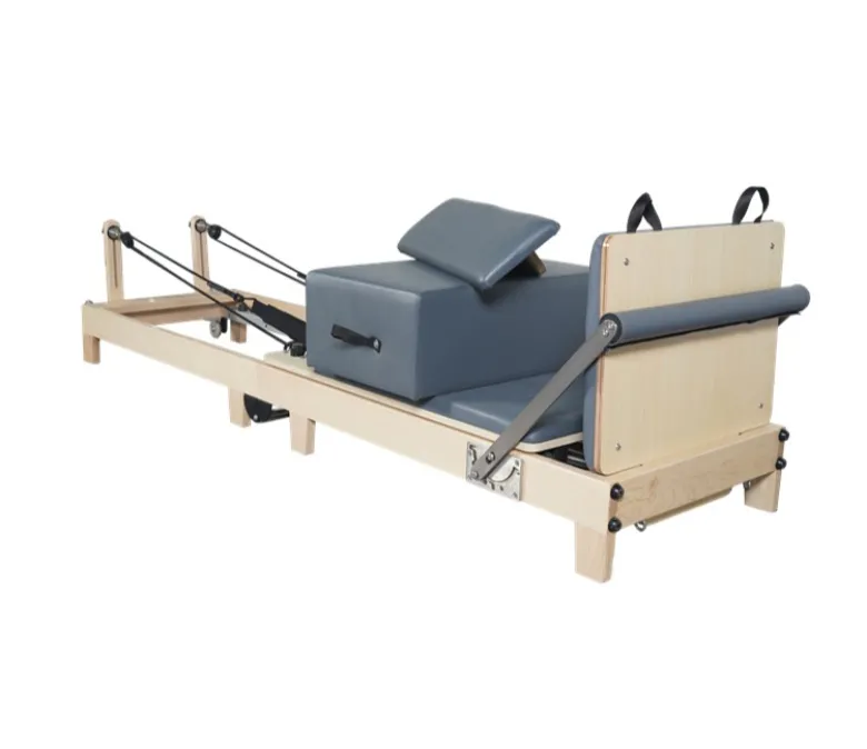 Aparat de exercitii Pilates pliabil cu picioare din lemn