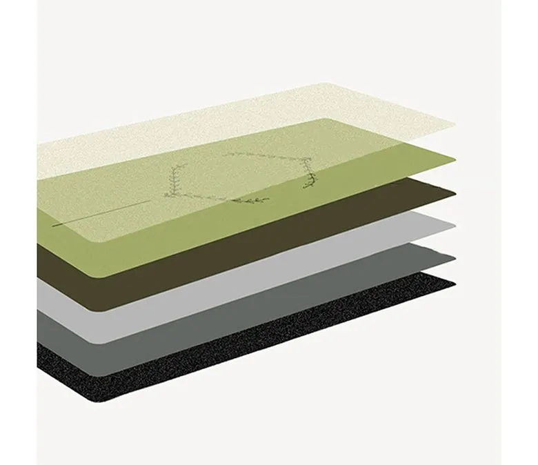 Covorașă de yoga din cauciuc PU, încălzită, îmbunătățită