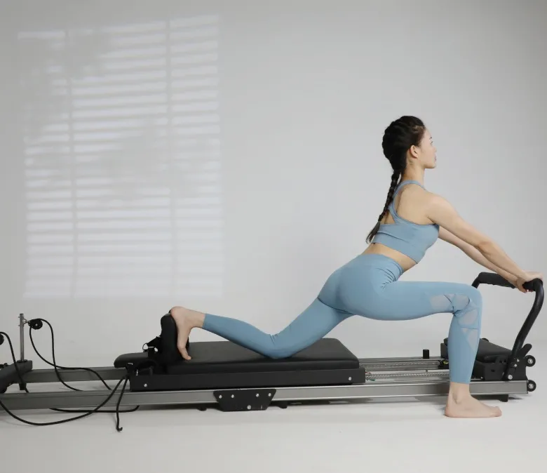 Wavar® Design Exclusiv patentat din aliaj de aluminiu Pliabil Pilates Reformer Portable Reformer