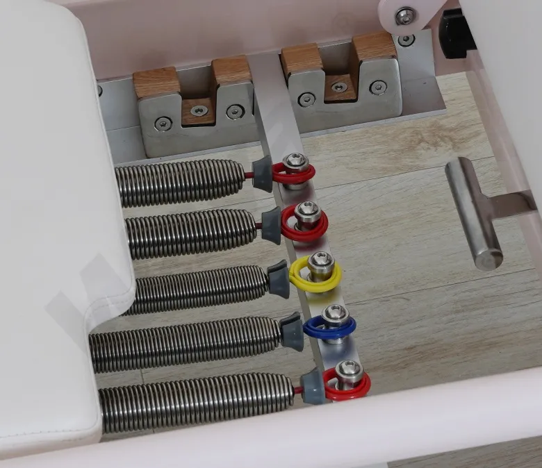 Nou model de Pilates din oțel roz cu bară pentru picioare încorporată