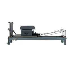 Pilates Reformer 4.0 anodizat, gri metal