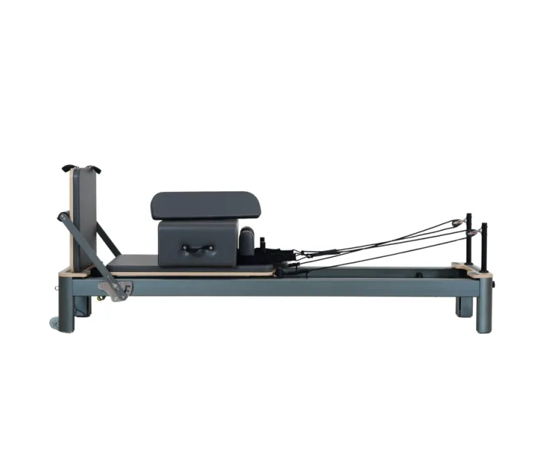 Pilates Reformer 4.0 anodizat, gri metal