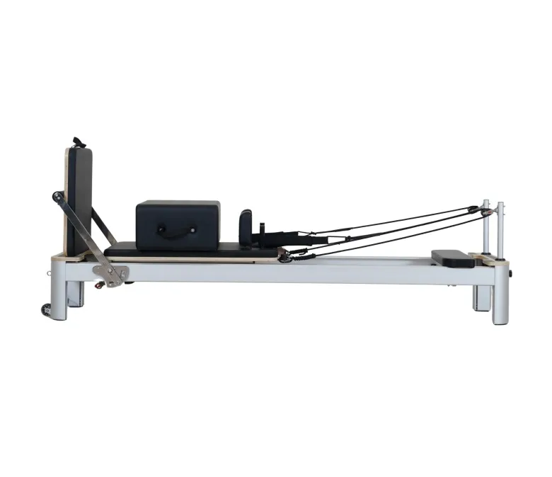 Pilates Reformer 4.0 anodizat, gri metal