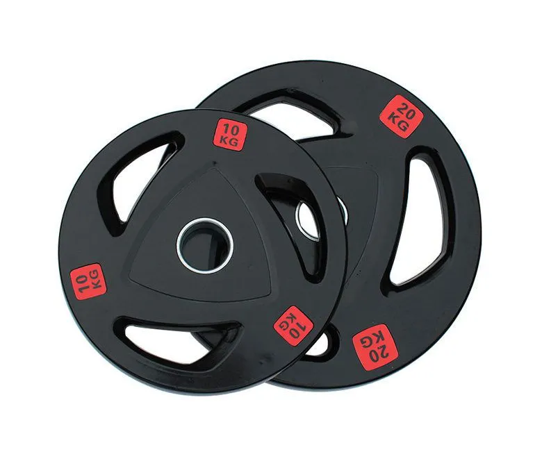 Placă rotunjită pentru greutate cu mreană cu 3 găuri de prindere