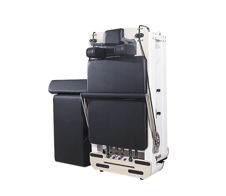 Reformator Pilates pliabil din aluminiu alb de vânzare