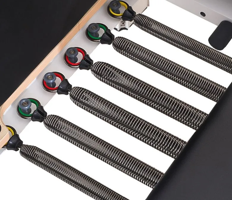 Reformator Pilates pliabil din aluminiu alb de vânzare