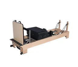 Body Training Core Bed Maple Wood Pilates Reformer Mașină cu suport interior pentru picioare